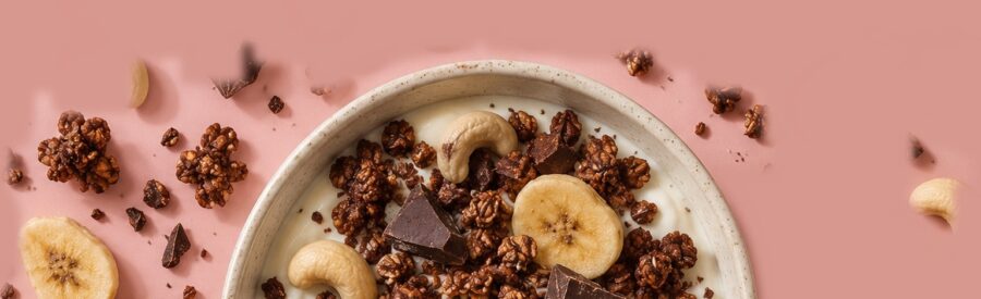 Granola v miske