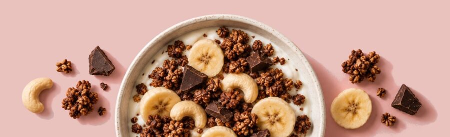 Granola v miske